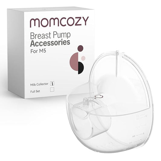 Momcozy Milk Collector Only Compatible with Momcozy M5 NOT for Others. Original M5 Breast Pump Replacement Accessories, 1 Pack
