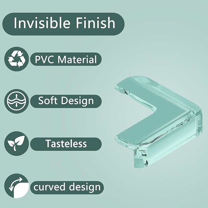 Baby Corner Protector Corner Protector Baby Furniture Corner Protection Transparent Cover Sharp Furniture and Table Top Edges with Adhesive 12 Pack(L-Shaped)