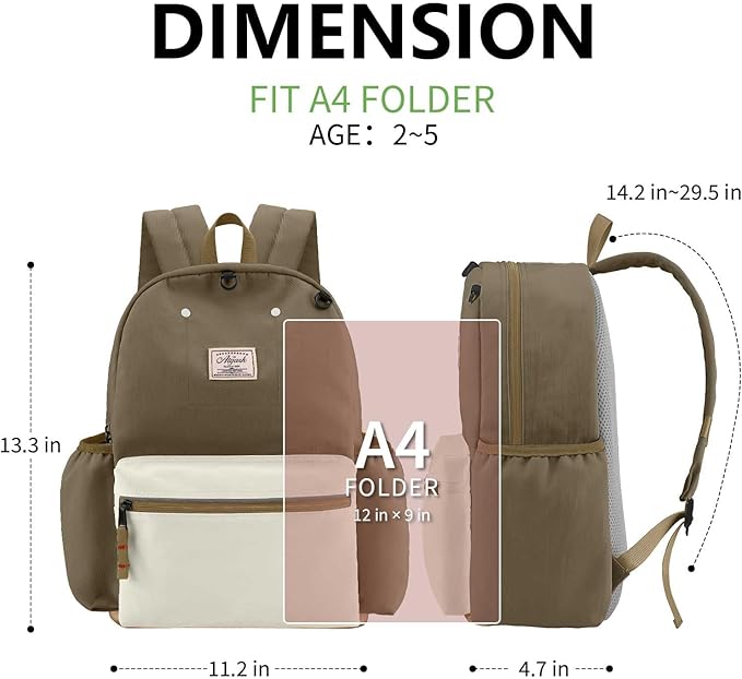 Toddler Backpack for Boys 2-5: Preschool Kindergarten 13" Daycare Backpacks Fit A4 Folder