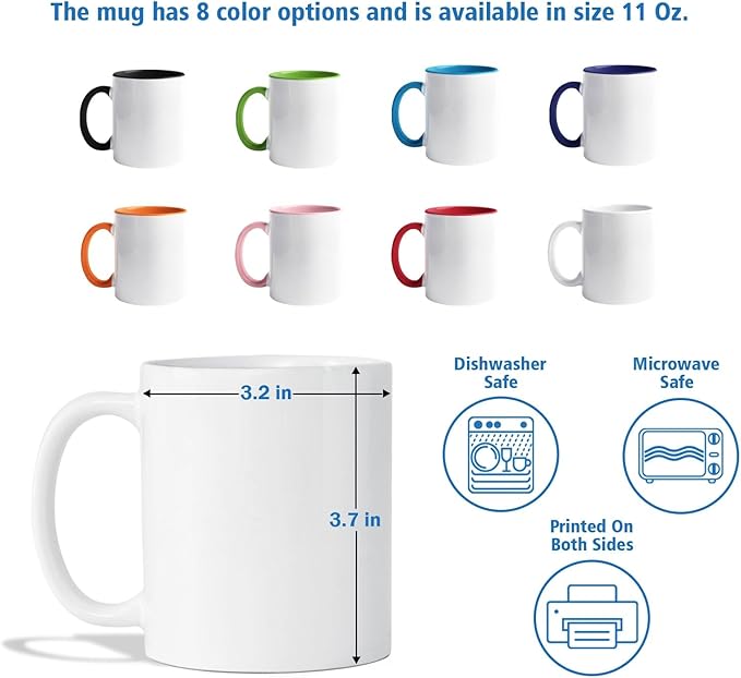 Personalized Picture & Name Baby Coming White Coffee Mug 11 Oz 15 Oz, Promoted To Dad EST. 2026 Accent Cup Gift For Pregnancy Announcement, Customized Coffee Cup New Dad/First Time Expecting Daddy