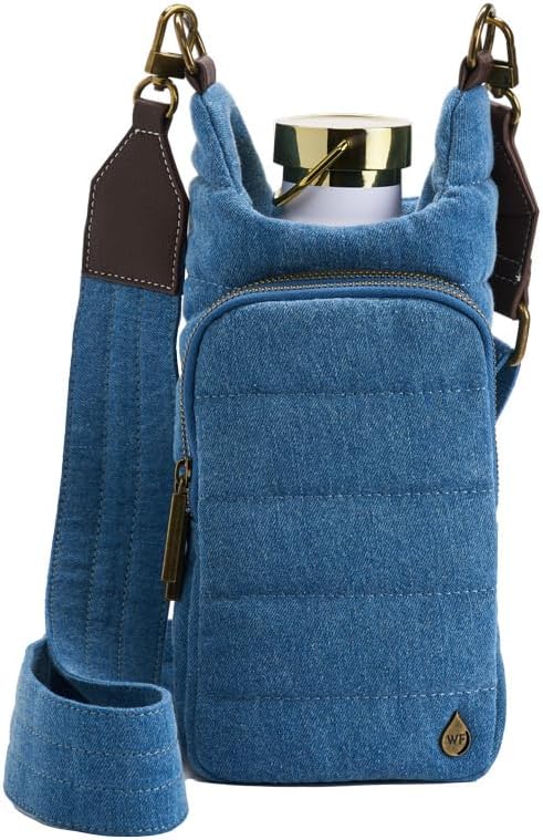 WanderFull® Original HydroBag® Collection, Water Bottle Holder w/Strap & Phone Pocket, Hands-Free Crossbody Water Bottle Bag