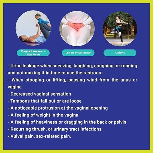 Patented Women’s Pelvic Floor Orthotic Support Belt ― Uterus Pain Relief Girdle for Dropped Bladder, Vulvar Varicosities, Postpartum Recovery, SPD | High Waist - Sapphire Blue (XL)