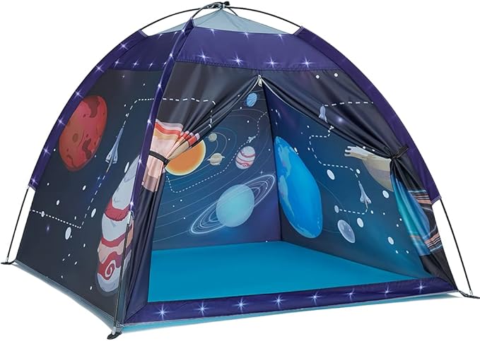 Space World Play Tent-Kids Galaxy Dome Playhouse for Boys and Girls Imaginative Play Popup Tent for Kids Indoor/Outdoor Fun,Perfect Kid’s Gift- 47" x 47" x 43"