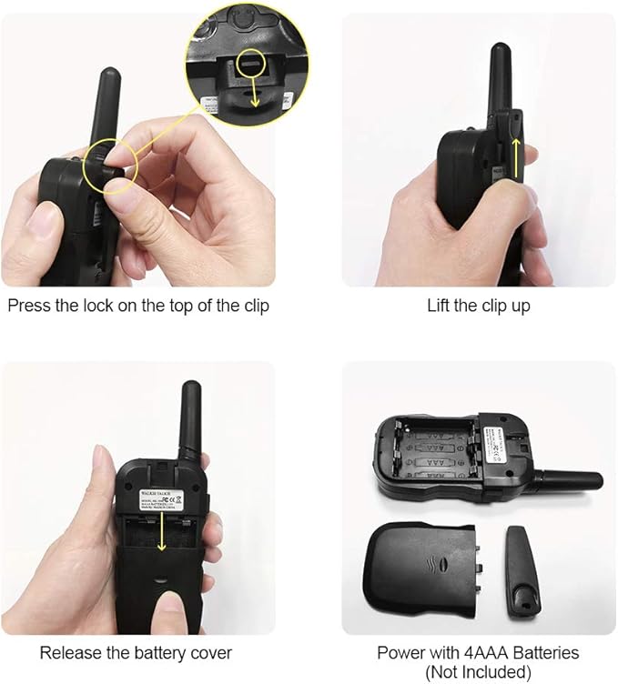 Kids Walkie Talkies,3 Pack 22 Channels 2 Way Radio Toy with Flashlight and LCD Screen,3KM Range Walkie Talkies for Kids Outside Adventures, Camping, Hiking