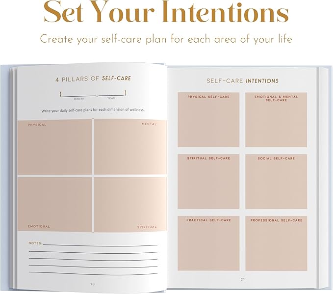 Self Care Planner by epic self - Undated Wellness Planner, 48 Weeks - Self-Love, and Habit Tracker for Women - Prioritize Your Well-being in 2024 - Daily & Weekly Reflection Pages