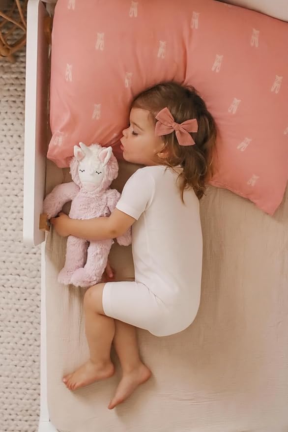 Muslin Bedside Bassinet Sheets 2 Pack, 33x20 Fitted Ultra Soft & Breathable Bedside Sleeper Sheets, Ideal for Baby Girl and Boy, Perfect for Newborns (Beige & Mustard Yellow)