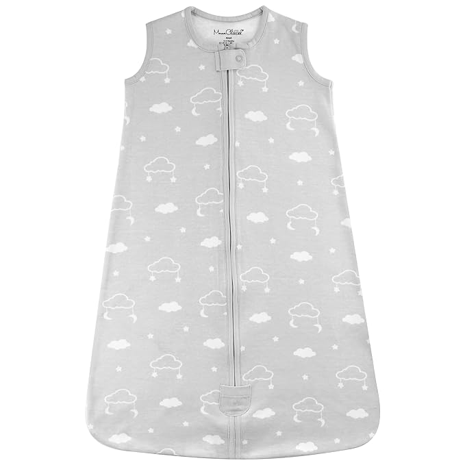 Baby Sleep Sack 1.0 TOG, Organic Cotton Baby Wearable Blanket with Two-Way Zipper, Swaddle Transition Baby Sleeping Bag, All-Season Sleep Sack for Newborn Infant Toddler Boy Girl, 12-18 Months, 1-Pack