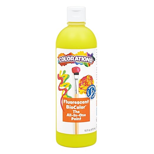 BioColor FBIOYE Fluorescent Yellow Paint - 16 oz.