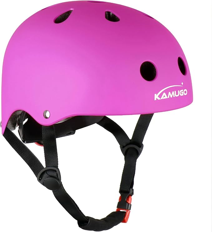 KAMUGO Kids Bike Helmet,Toddler Helmet Adjustable Kids Bicycle Helmet Girls Or Boys Ages 2-8/8-14 Years Old Multi-Sports for Cycling Skateboard Scooter