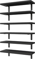 WOPITUES Wood Floating Shelves Set of 6, Shelves by WOPITUESOfficial