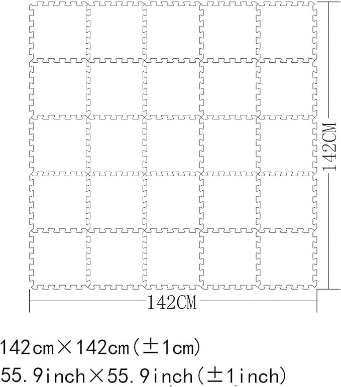 MQIAOHAM® 25 Pieces Puzzle Play Mats, Soft Baby Play Mat, Kids Interlocking Foam Floor Tiles, Toddlers Carpet Playmats G301025-104107112