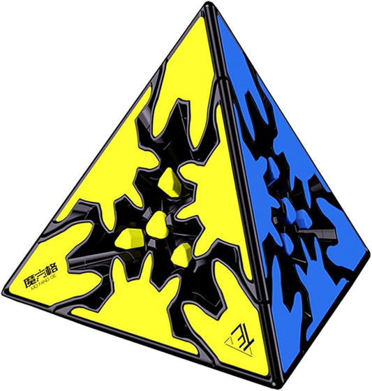 Gear Cube 3x3 with Three-Dimensional Gear Structure Magic Cube 3x3x3 Puzzles Toys (60mm) Brain Teaser Puzzle Game Toy for Children and Adults (Style D)