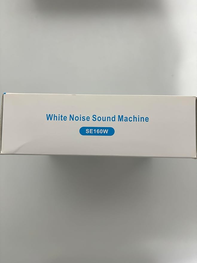 Portable White Noise Sound Machine - August SE160 - Calming, Ambient Sleep Therapy - 14 Soothing Sounds for Babies, Children, Adults - Sleep Aid with Timer - 60-Hour Battery - USB-C Charging - White