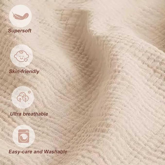 Muslin Nursing Cover for Breastfeeding, Privacy Breathable Breastfeeding Cover with Arch Neckline for Mom, 100% Cotton Nursing Apron, Green