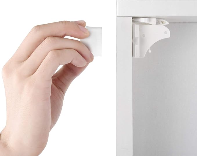 2 Pack Vkania Magnetic Cabinet Locks Keys - Extra Stronger Baby Proofing Magnet Drawer Replacement Key (2 Keys Only)