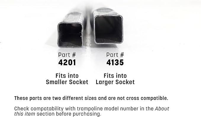 Skywalker Trampolines Lower Enclosure Straight Tube, Pack of 2, Part #4201