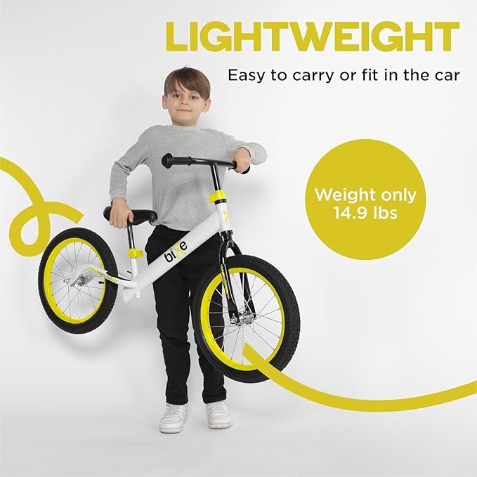 Balance Bike: for Big Kids Aged 4, 5, 6, 7, 8 and 9 Years Old - No Pedal Sport Training Bicycle | 16inch Wheel