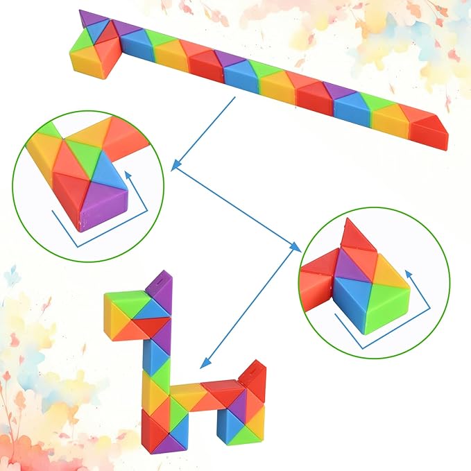 GOLDGE 15 Pack Mini Cube Puzzle Fidget Toys - Bulk Party Favors & Goodie Bag Stuffers for Kids, Travel Toys for Ages 4-8, Treasure Box Toys for Classroom, Birthday & Back to School Gifts