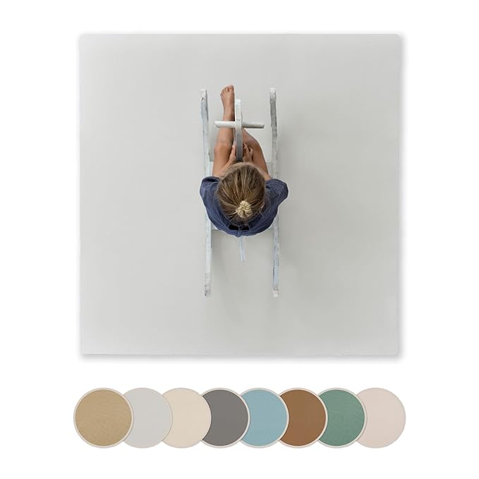 Toddlekind Solid Color Foam Play Mat 4x4 Baby Playmat. Stylish, Non-Toxic, Odorless, Plain Design Puzzle Play Mat 0m+ (Gray)