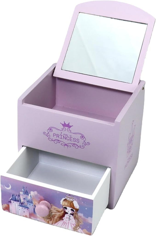 Girl Jewelry Box purple Tabletop Storage Box Little girl birthday christmas Gift kids jewelry box Organizer