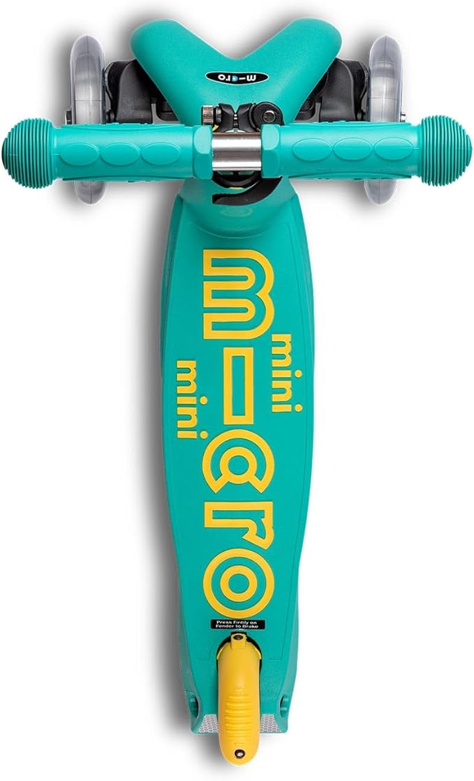 Micro Kickboard - Mini Deluxe Eco, 3-Wheeled, Lean-to-Steer, Swiss-Designed Micro Scooter Made with Recycled and Sustainable Materials, for Preschool Kids, Ages 2-5