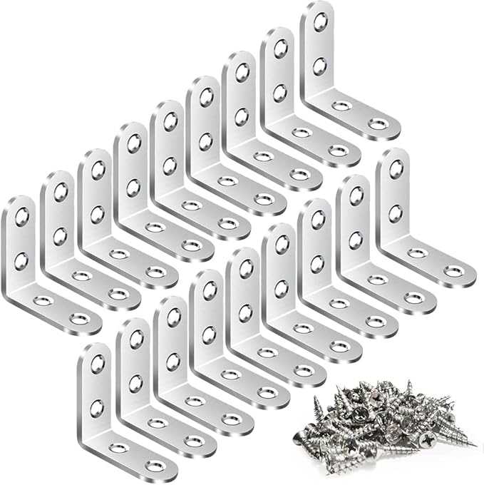 Vicuna R 18PCS L Bracket, Stainless Steel Corner Brace by Vicuna+R