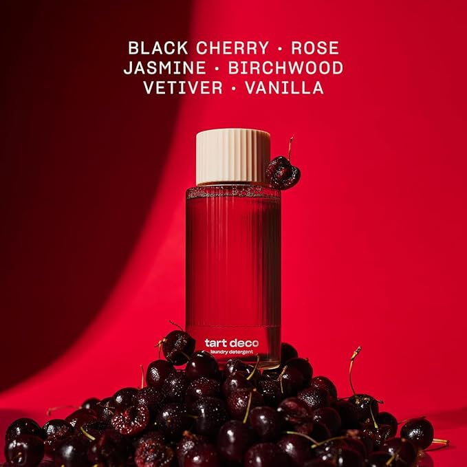 Snif Tart Deco Laundry Detergent, Juicy, Sophisticated Cherry Scent, 32 Loads, Non-Irritating to Skin, Clean, Non-Toxic, Vegan, Cruelty Free, 16oz