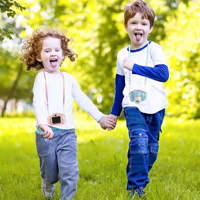 Agoigo Kids Waterproof Camera - Children Underwater HD Video Digital Camcorder, Portable Travel Toy for Toddler - Ideal Christmas Birthday Gifts for Boys Girls Age 3-12 with 32GB Card (Blue)