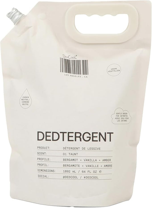 DedCool Liquid Laundry Dedtergent | 01 Taunt | Luxurious Long-Lasting Signature Scent Detergent | Effective Stain Removal | Infused with Natural Essential Oils | Non-Toxic | 120 Washes | 64 fl oz