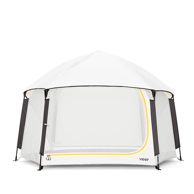 Veer Basecamp XL | JPMA Certified Portable Pop Up Play Yard/Play Pen for Babies, Toddlers and Kids | Indoor and Outdoor Use | Shade Canopy | Keeps Bugs Out | Playard Safety Certified