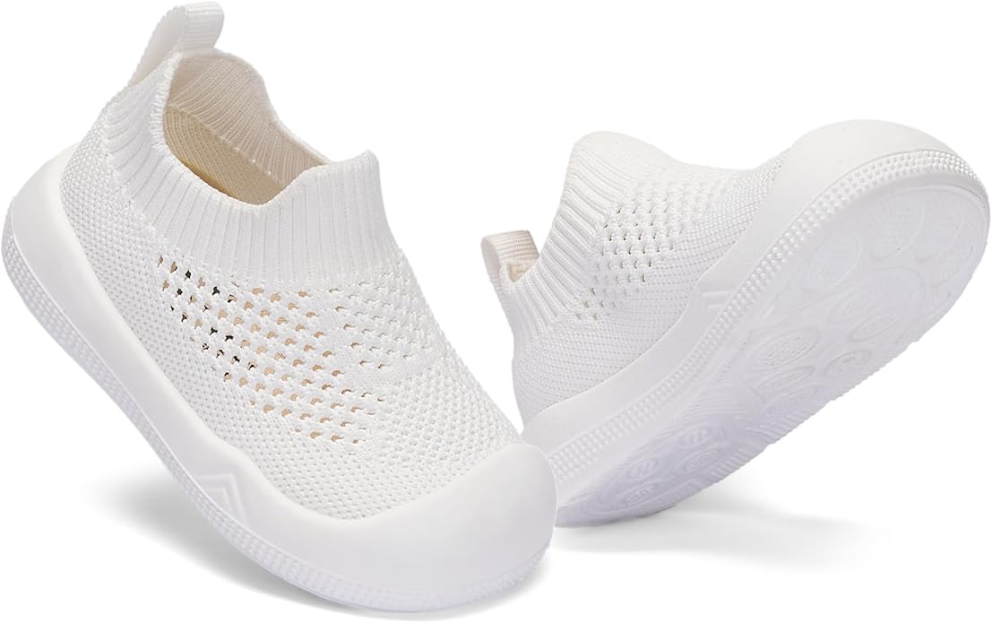 Engtoy Baby Shoes & Socks - Non-Slip Breathable Slippers with Soft Rubber Sole - Baby Boys & Girls Slip On Sneakers