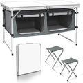 CampLand Outdoor Folding Table Aluminum Lightweight Height Adjustable by CampLand
