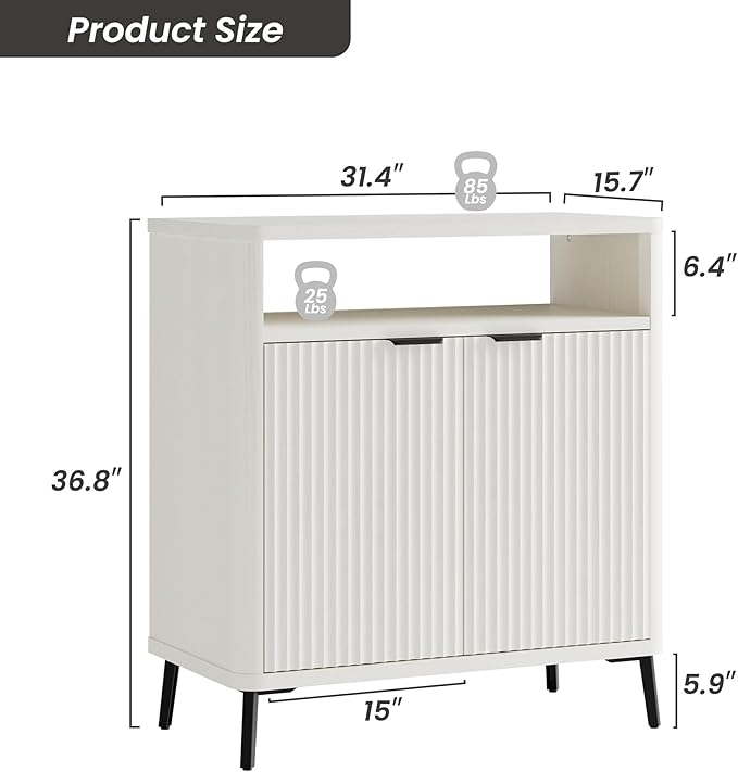 Fatmok Fluted Buffet Cabinet - Image 2