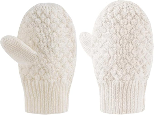 Baby Knit Mittens Toddler Boys Girls Gloves Winter Infant Newborn No Scratch Mitten 0-3 Years
