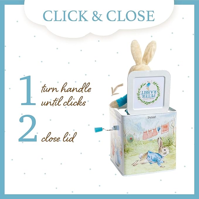 Beatrix Potter Peter Rabbit Jack-in-The-Box, Multi-colored, Standard