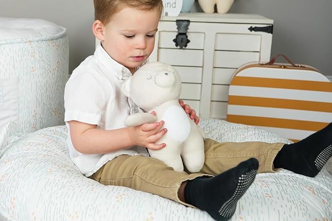 SEALY BABY Children's Floor Cushion, Kids, Toddler Play Mat & Soft Lounger (Animal Faces & Beige)