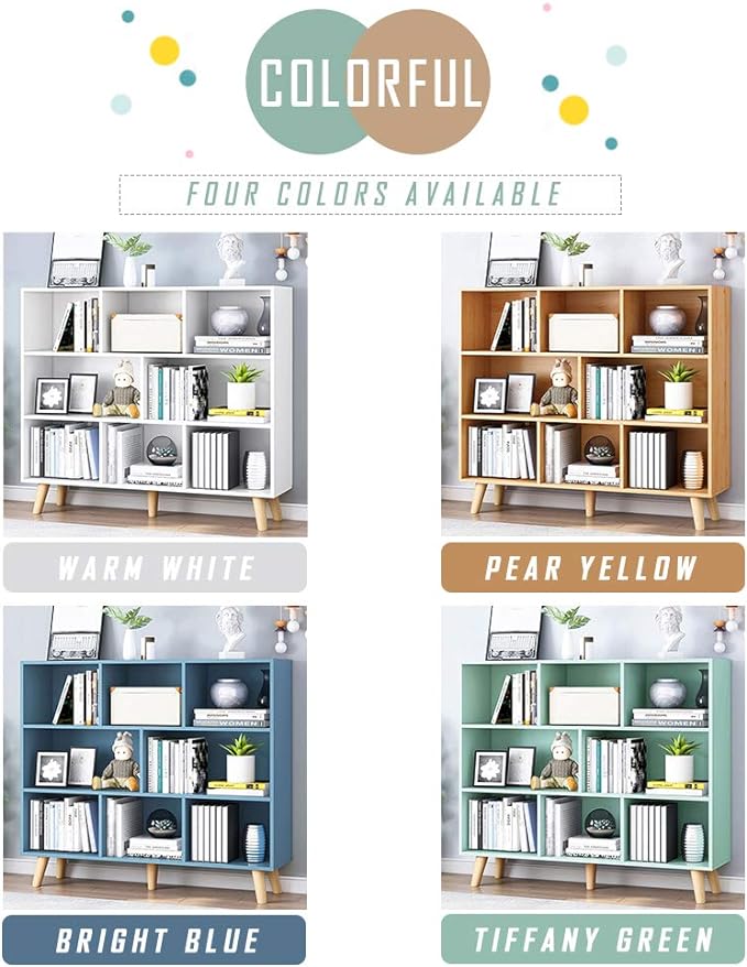 IOTXY Wooden Open Shelf Bookcase - Image 6