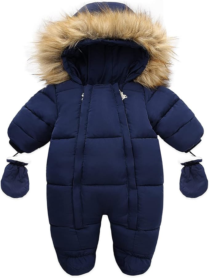 Baby Girl Winter Snowsuit Toddler Jacket Clothes For Boy Infant Jumpsuit Hoodied