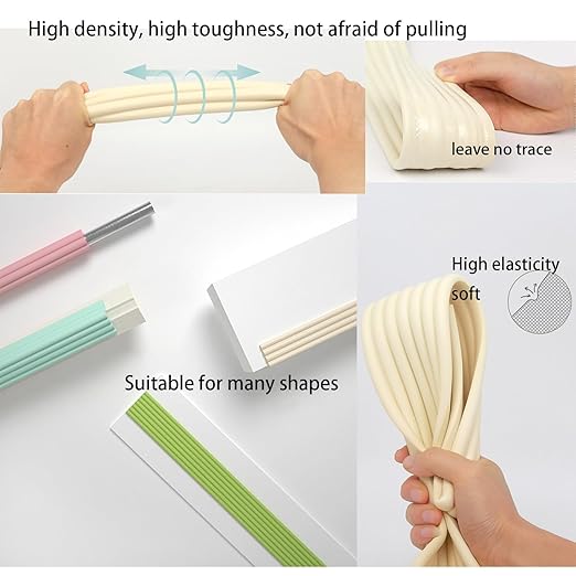 Bunk Bed Ladder Pads,Traction Treads for Stair Steps,Soft Extra-Wide Edge Protector,Self-Adhesive Bunk Bed Ladder Cover Foam Padding,Furniture 16.5 Ft Rice White