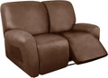 ANARACHON Loveseat Recliner Cover Leather Look Recliner Loveseat Covers by ANARACHON