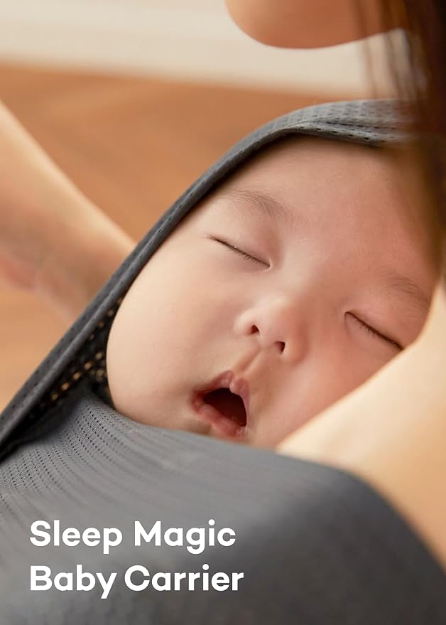 Konny New and Improved Baby Carrier Flex SoftBreeze Premium Material - Adjustable, Easy to Wear and Wrap Baby Sling, Perfect for Newborn Babies Essentials up to 44 lbs,(M-4XL)-Dusty Pink