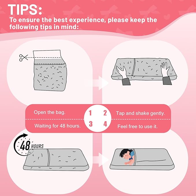 COMAX 3-in-1 Bean Bag Chair for Kids, Toddler Beanbag Bed, Convertible Child Floor Lounger, Floor Mattress with Filler for Girl Boy Sleeping Reading, Pink