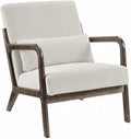 Garvee Mid-Century Modern Accent Chair, Fine Wale Corduroy Upholstery, Solid by Garvee