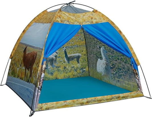 Kids' Alpaca Tent - Fun Pop-Up Playhouse for Boys and Girls - Easy Setup, Indoor/Outdoor Adventure Tent - 47" x 47" x 43"