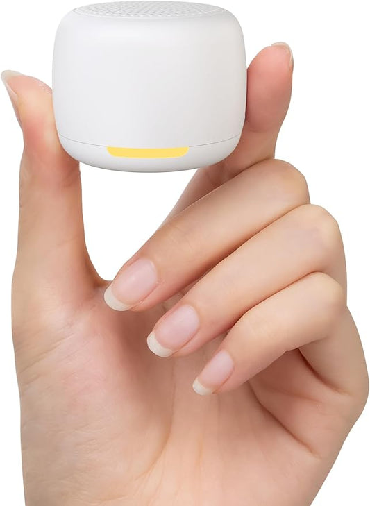 Babelio White Noise Sound Machine, Night Light, Mini and Portable, 15 Non-looping Sounds, Timer, Memory Function, for Adults Baby, Travel, White