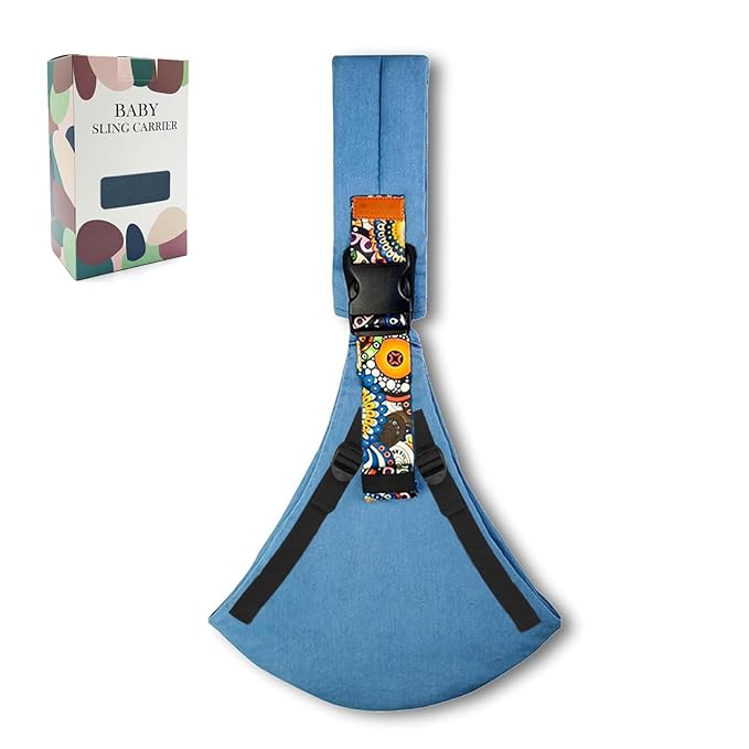 Baby Sling Carrier 2025 Baby Carrier Newborn to Toddler Sling Lightweight Baby Carrier Sling with Adjustable Straps Toddler Carrier Baby Wrap Sling for 10-30 lbs (Blue)