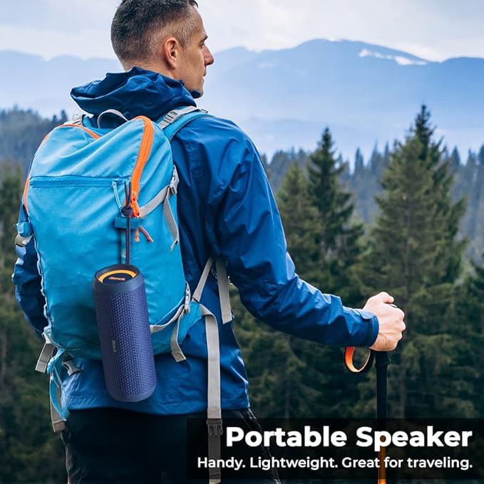 RIENOK Portable Bluetooth Speaker 30W Dual Pairing True Wireless Stereo HD Sound IPX7 Waterproof Outdoor Sport Shower Wireless Speaker Bluetooth 5.3 for Home Party