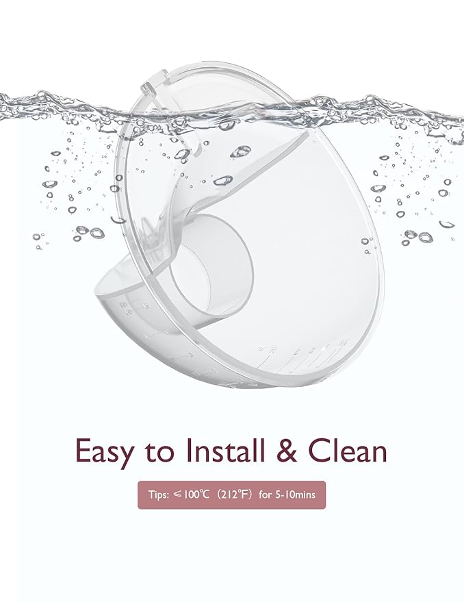 Momcozy Milk Collector Only Compatible with Momcozy M5 NOT for Others. Original M5 Breast Pump Replacement Accessories, 1 Pack