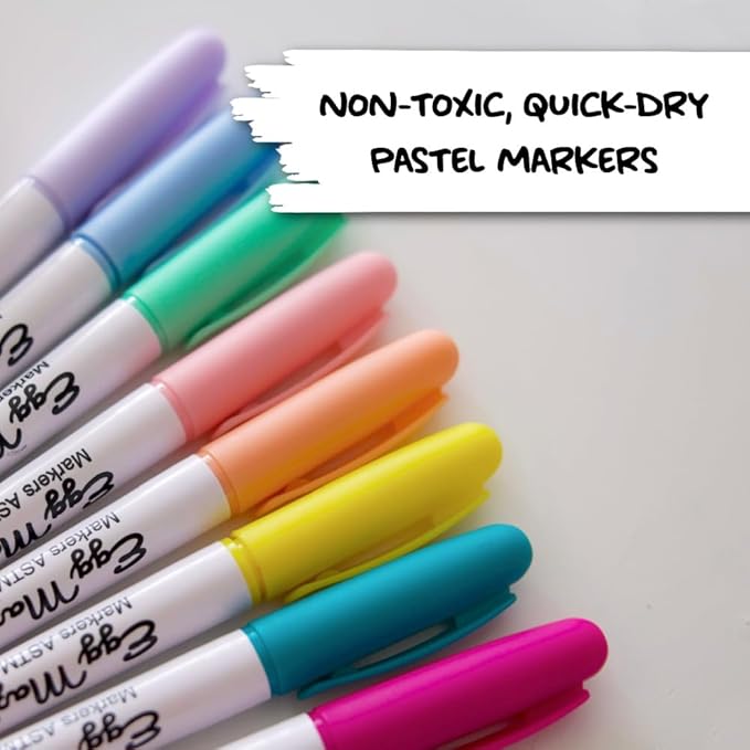 The Eggmazing Egg Decorator Easter Egg Decorator Kit - Arts and Crafts Set - Includes Egg Decorating Spinner and 8 Colorful Quick Drying Non Toxic Markers (Purple) - Packaging May Vary