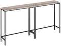 HOOBRO 2 Pack Narrow Console Table, 29.5" Small Entryway Table, Thin Long Sofa by HOOBRO